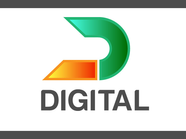 Modern Letter D Logo Design Vector