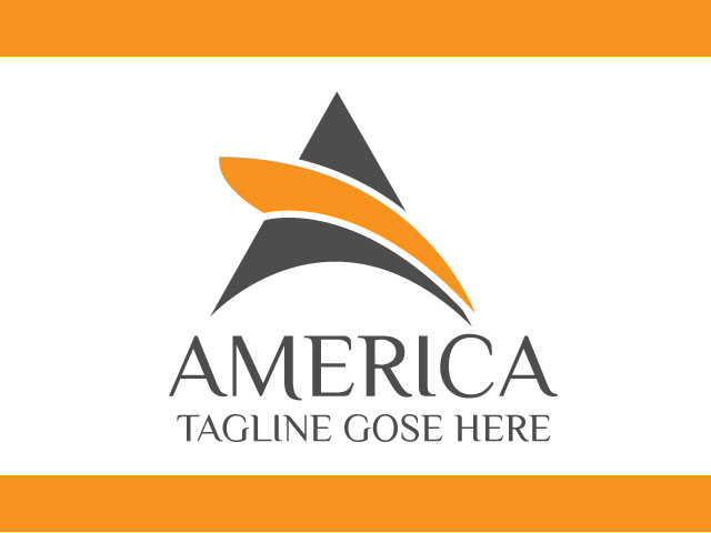Corporate letter a logo design free