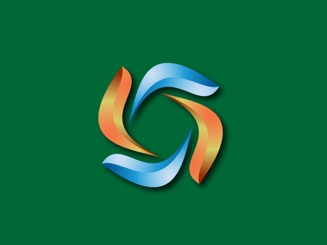 3d Modern Company Logo Design Vector