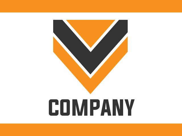 letter V minimal logo design idea free