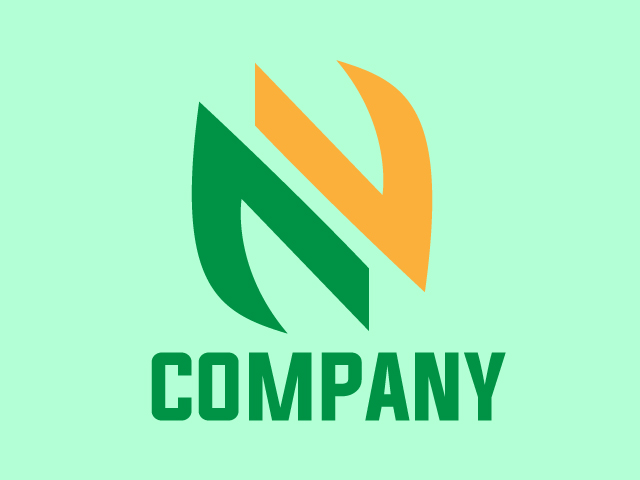 letter n creative modern logo
