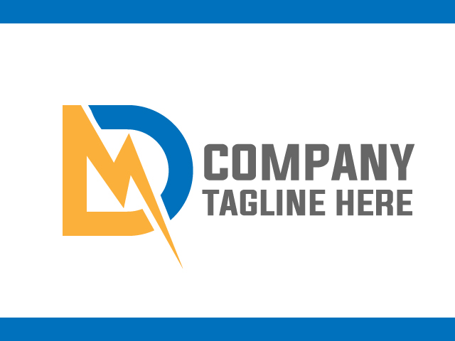Letter D Logo Design For Electric company