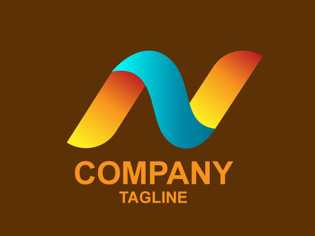 Letter N Modern Logo Free Logo Design