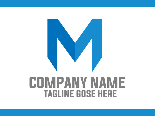 Letter M Business Logo Design Vector