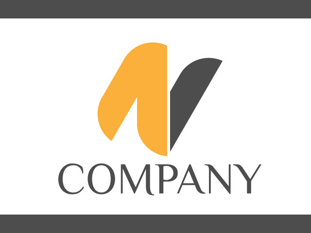 letter n modern logo design for business