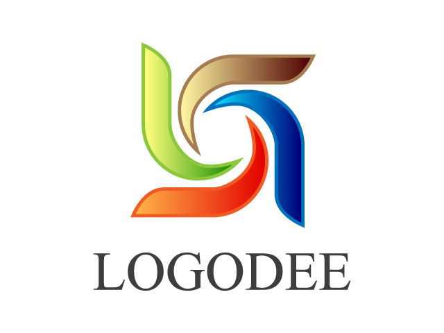Abstract Colorful Logo Design Free Download.