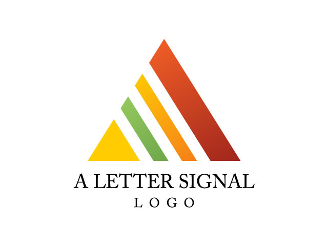 Logo design free download in abstract letter vector file