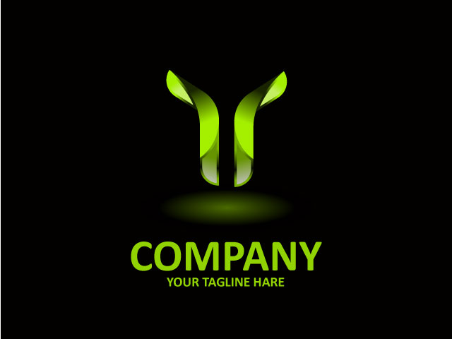 3D logo design free download vector file