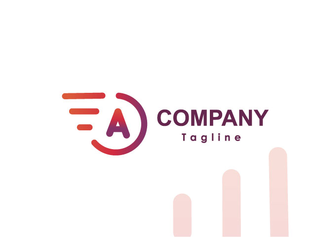 Letter A  minimal logo design free download vector file