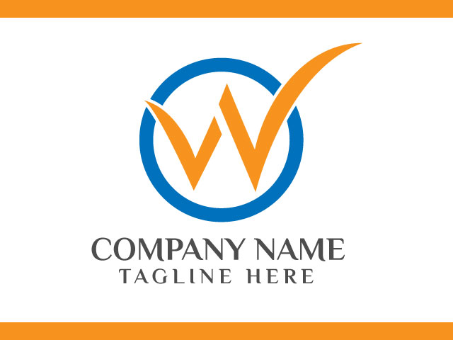 W letter business corporate logo Royalty Free Vector Image