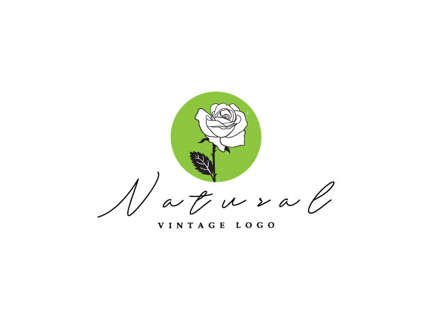 Flower logo design free download vector file