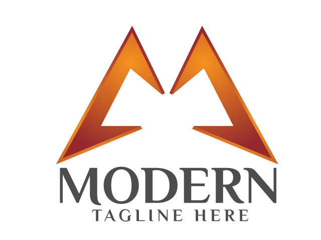 Modern m logo Gradient collection Free Vector