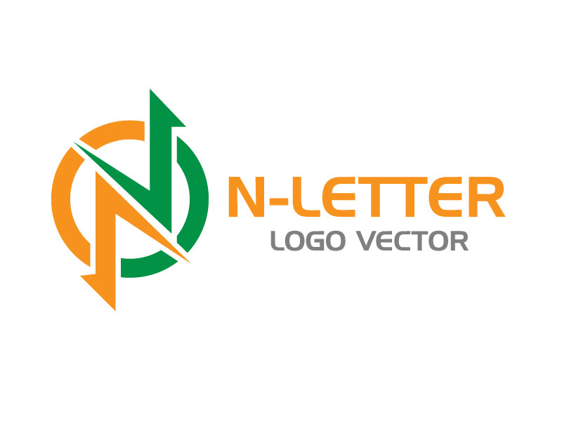 It company N Letter logo vector free download