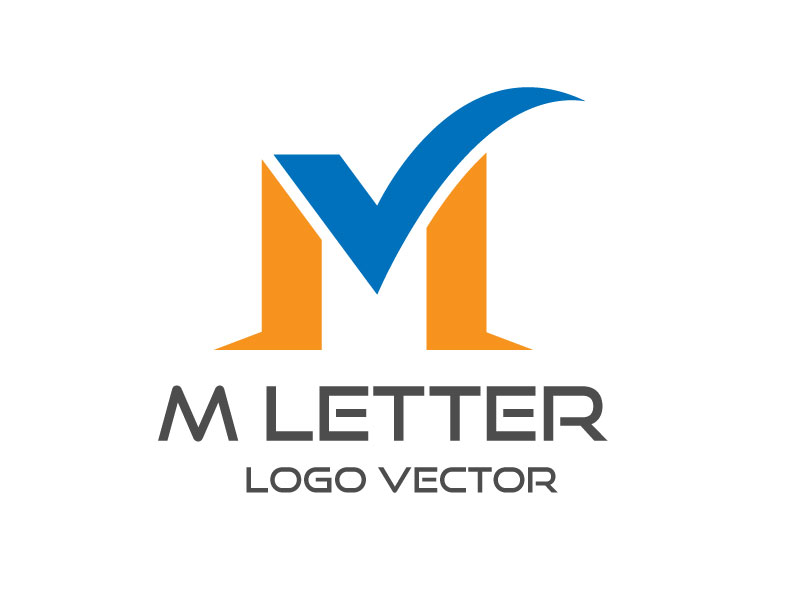 M letter logo vector free download now