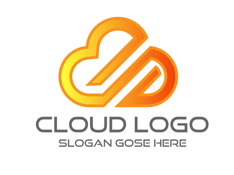 Cloud logo design ideas vector file format free download
