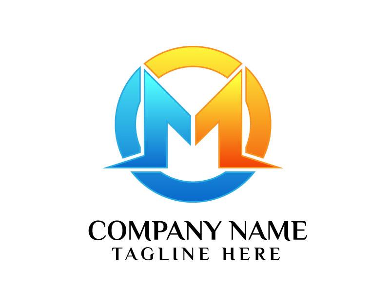 Logo made with letter M vector file format free download