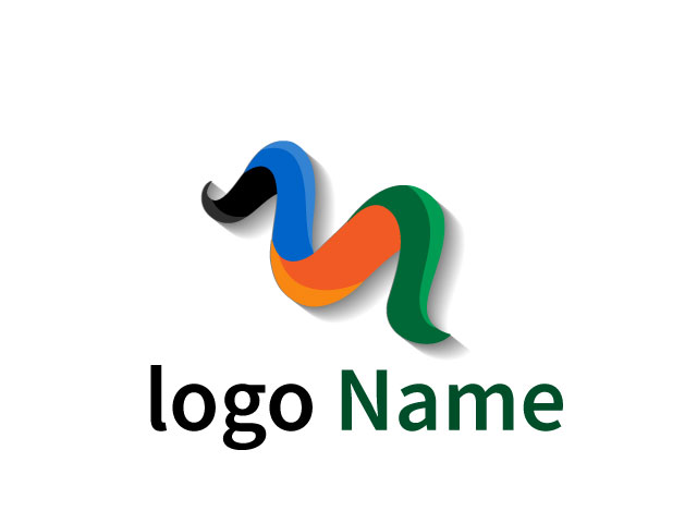 3d Colorful Attractive M letter logo Design free vector