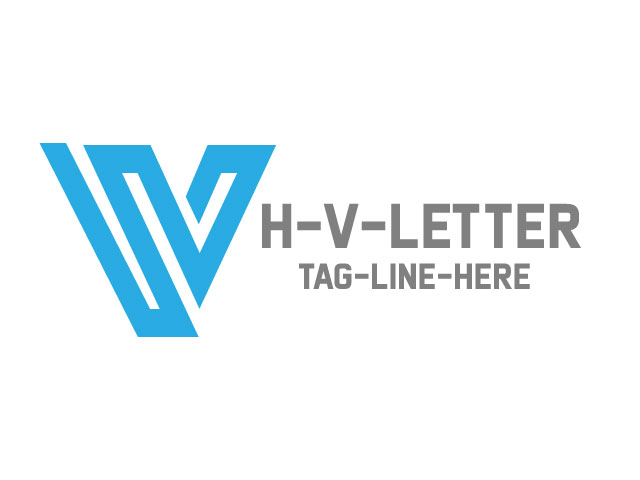 modern custom logo for letter V logo vector