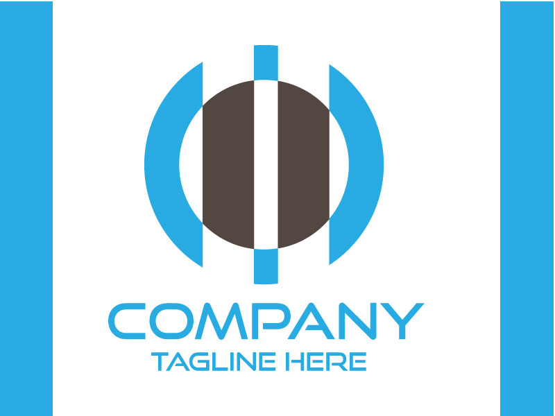 Custom logo design for online business vector