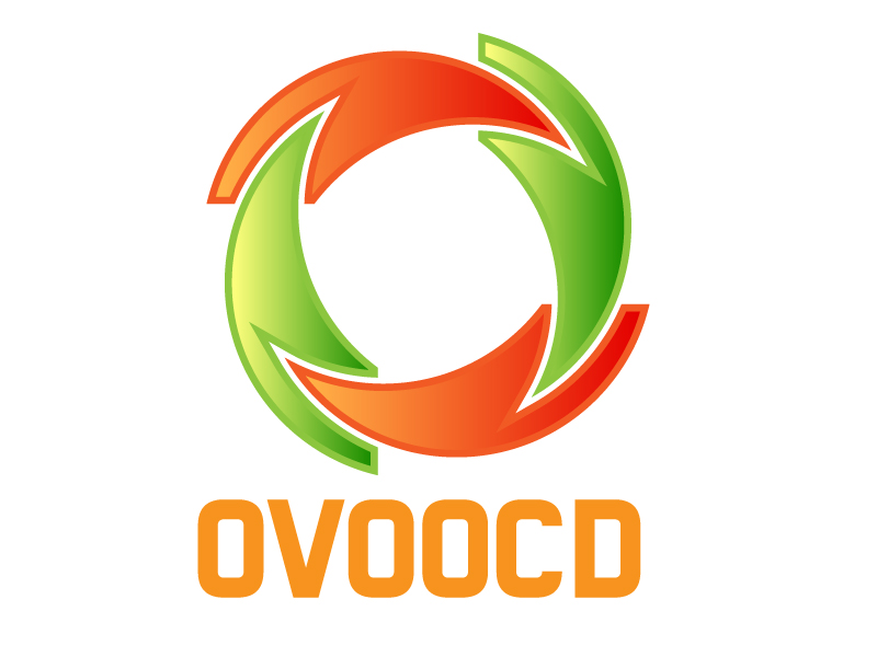 Digital multimedia company logo design Letter O vector