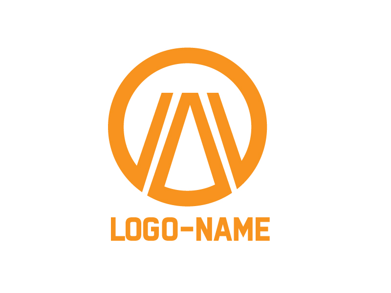 multi business Letter A logo design circle vector