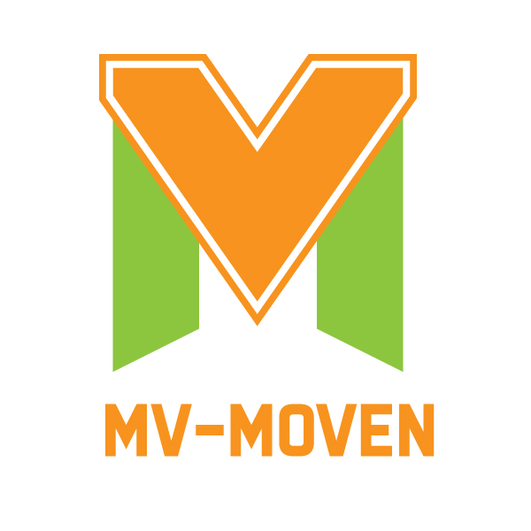 MV moven digital business corporate logo design vector