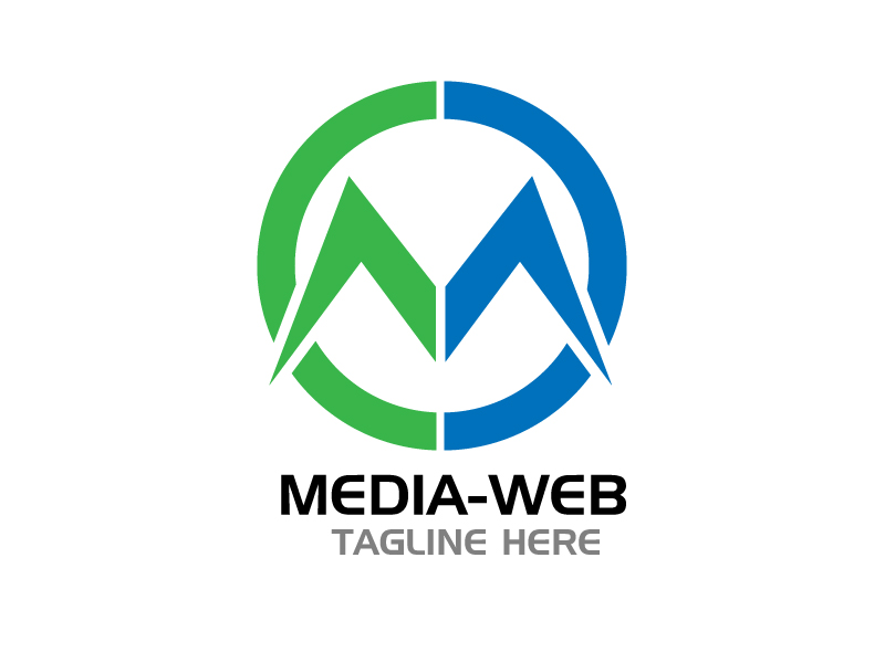 M logo making for different business custom design