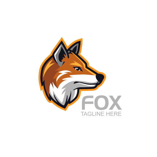 Fox logo vector free download 3d modern and professional icon for your online business