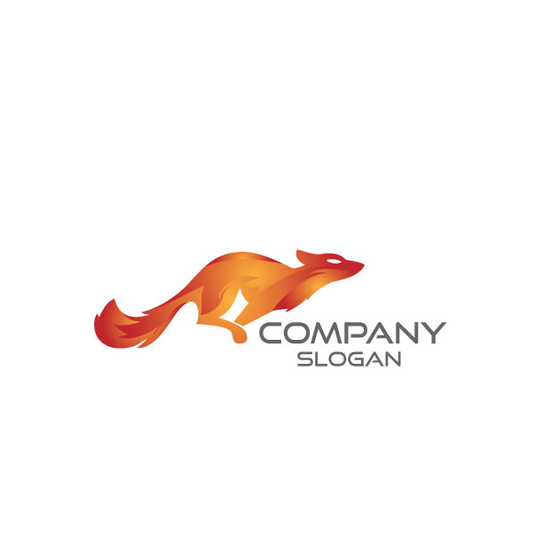 fox logo design vector format free download