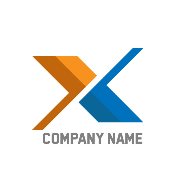 Letter X logo design professional and creative icon
