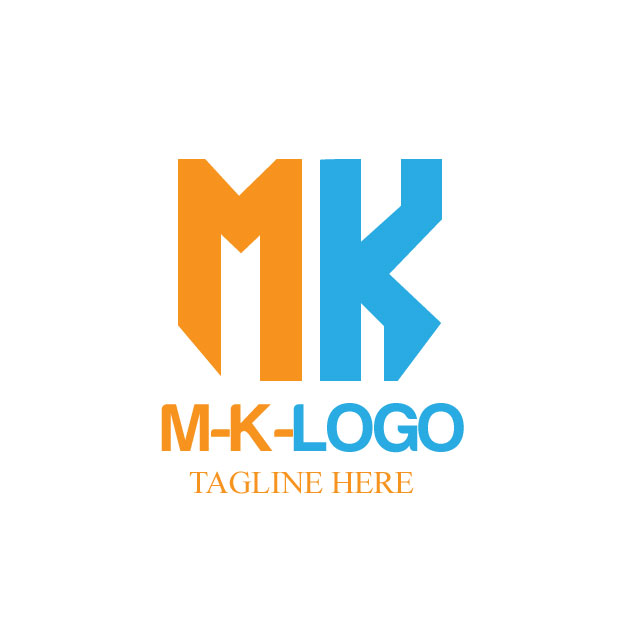 Letter M and K combination online business logo for free download
