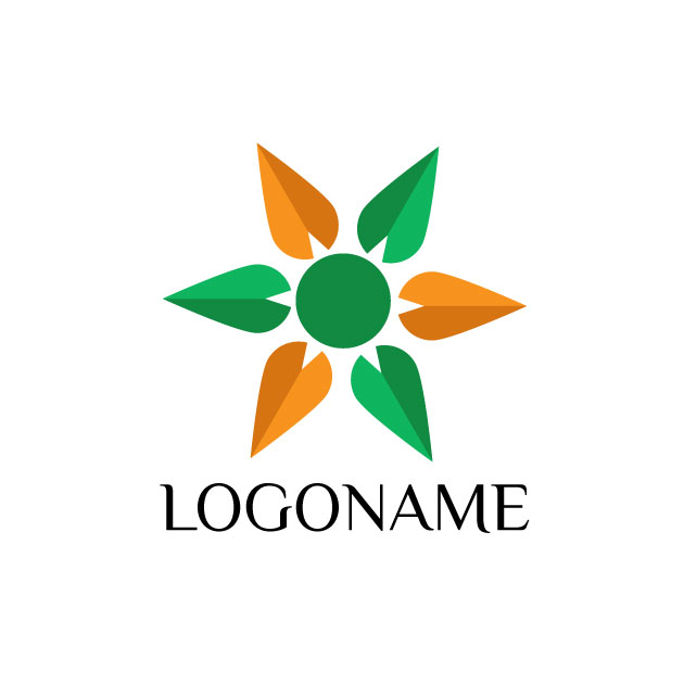 Logo made with tree leaves Creative Unique Vector File Free Download