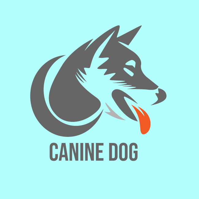 Creative retro dog logo design vector for pet products