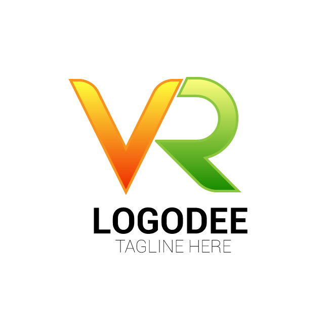 Letter V and R with a professional logo design vector in the logodee free download