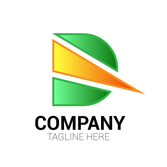 Minimal vector design with letter D modern and professional looking