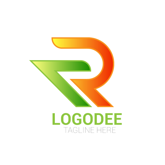 Modern letter R logo design For versatile online businesses