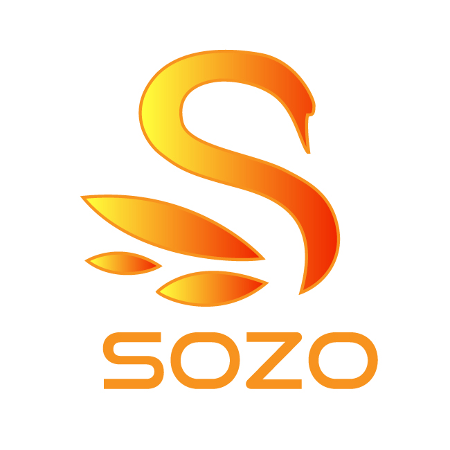 Sozo modern business logo design vector