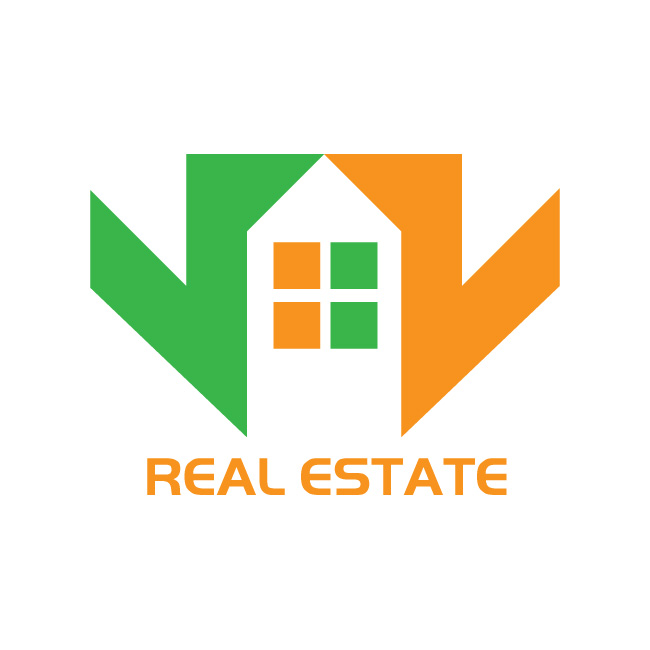Unique modern real estate logo for your brand
