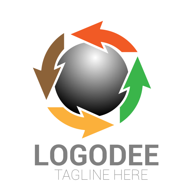 International Financial business management logo design vector