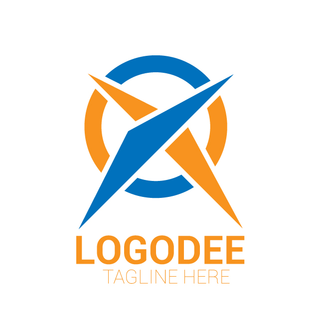 X letter logo design for Financial and Data Management Services