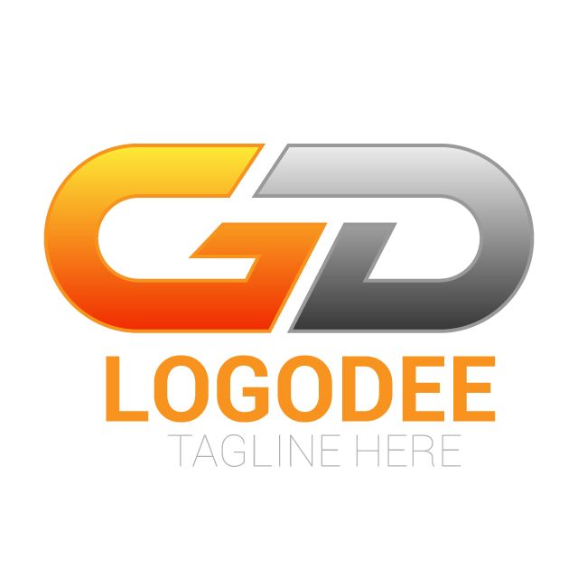 logo design by letters G and D for corporate business