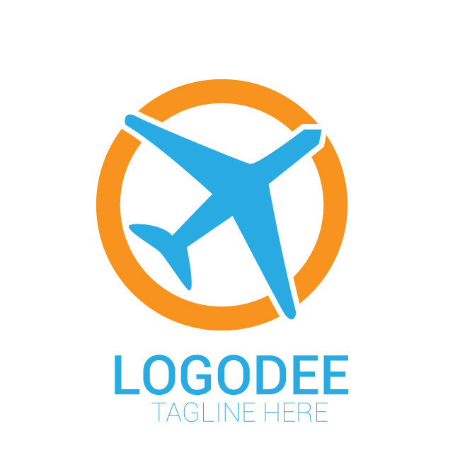 travel agency modern logo design vector