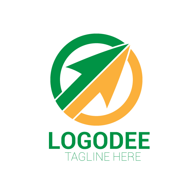 Dynamic Arrow Logo Design Vector