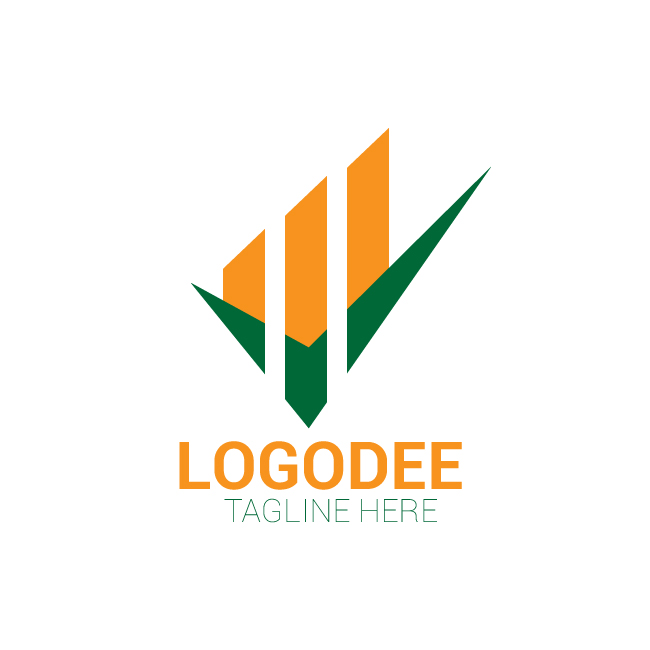 Financial management corporate logo design vector