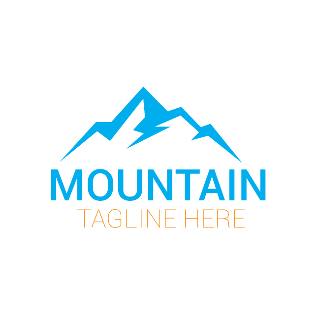 Mountain modern and creative Logo Design Vector