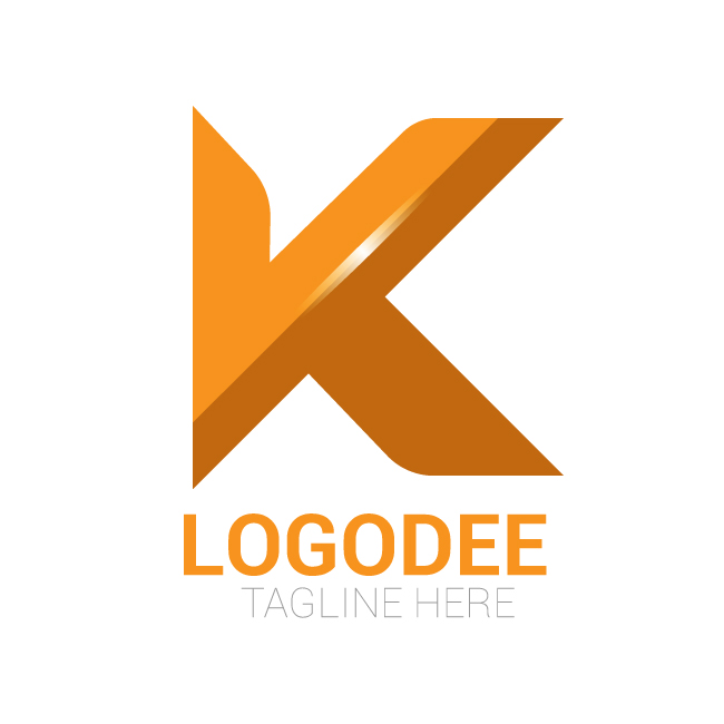 Letter K Logo Design Vector Modern and Minimal Vector