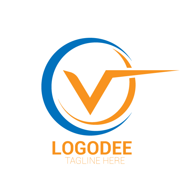Letter V Logo Concept vector icon free download