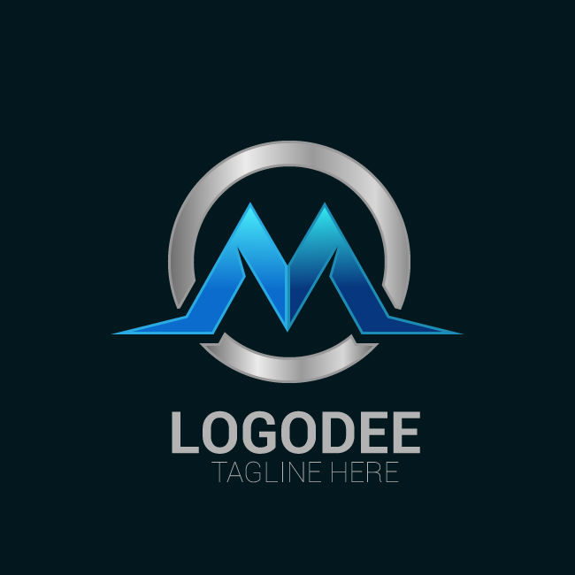 Memorable M Letter Modern Logo Design Vector