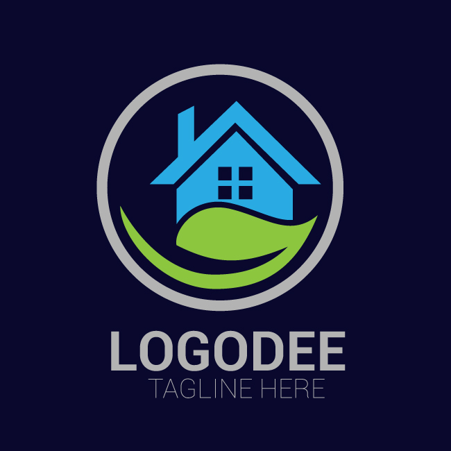 Property Real estate construction logo design Vector